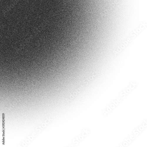 Stippled gradient. Large section of random dots, decreasing in size according to tone