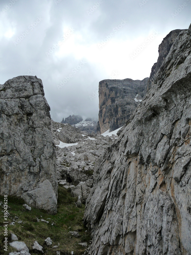 Bocchette mountain tour, Brenta, Dolomites, Italy