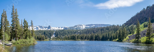 Mammoth Lakes panorama - moutains and forest