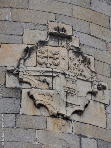 Escudo del Comendador Frey Nicolás de Ovando en el Convento de San Benito de Alcántara photo