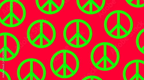 seamless pattern with peace sign