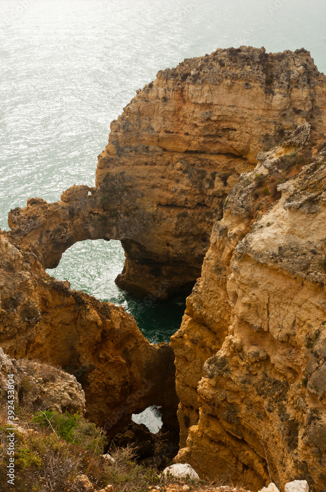 Rock formations at Ponta da Piedade, Lagos, Algarve, Portugal
