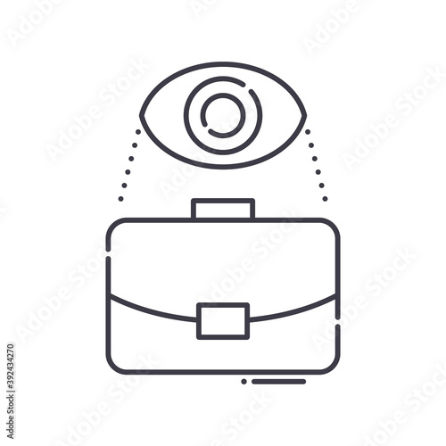 Business providence icon, linear isolated illustration, thin line vector, web design sign, outline concept symbol with editable stroke on white background.