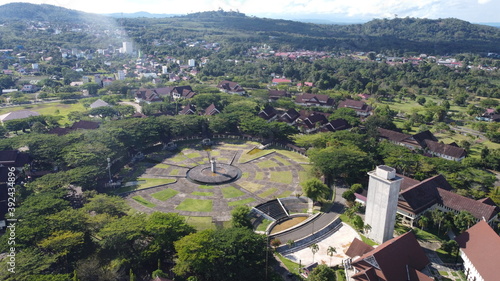 Barong tongkok city view from the top of the sky photo