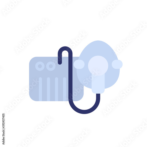 nebulizer, inhaler with mask icon, vector