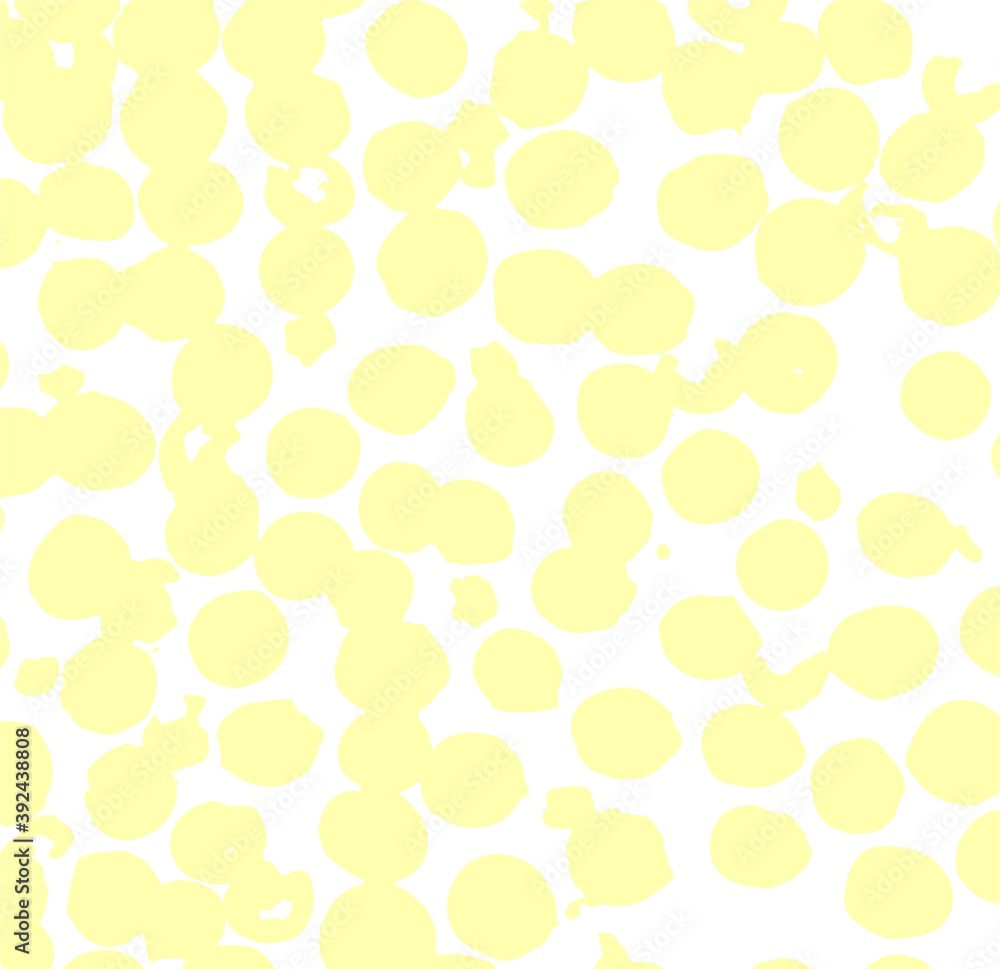 Abstract poster with geometric shapes and spots. Trendy design. Modern banner design. Texture of yellow circles on a white background Abstract poster with geometric shapes and spots. Trendy design. Modern banner design. Texture of yellow circles on a white background