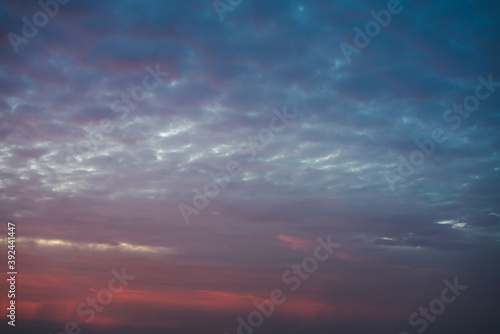 Abstract background  sunset sky with blue and pink shades  natural texture