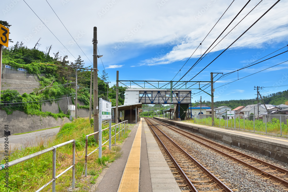 新潟　JR信越本線鯨波駅構内