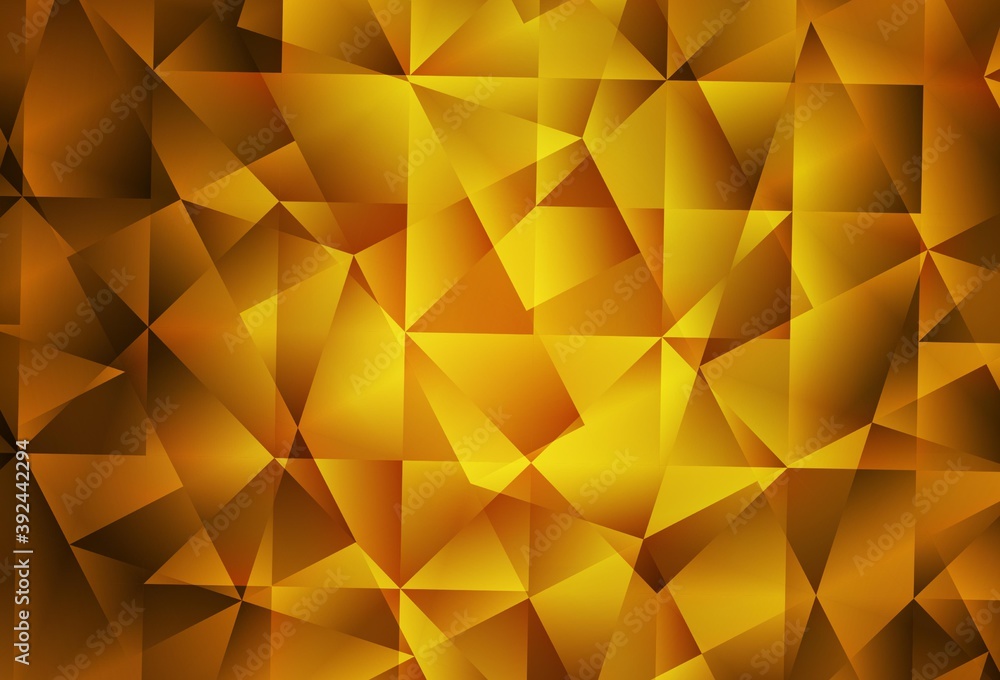 Dark Orange vector abstract mosaic background. Dark Orange vector abstract mosaic background.