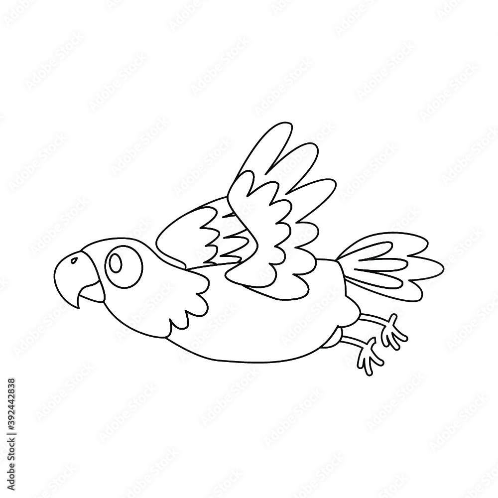 Fototapeta premium Flying Parrot