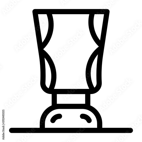 
Arabic pot icon style, pottery urn 
