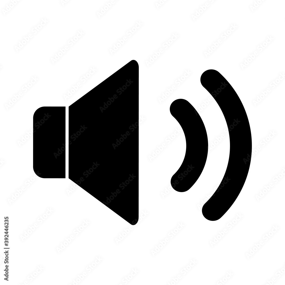 Vetor do Stock: Speaker symbol. Volume up icon. Vector sign