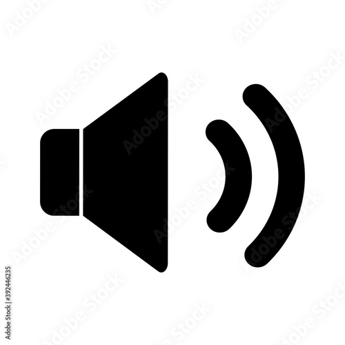 Speaker symbol. Volume up icon. Vector sign
