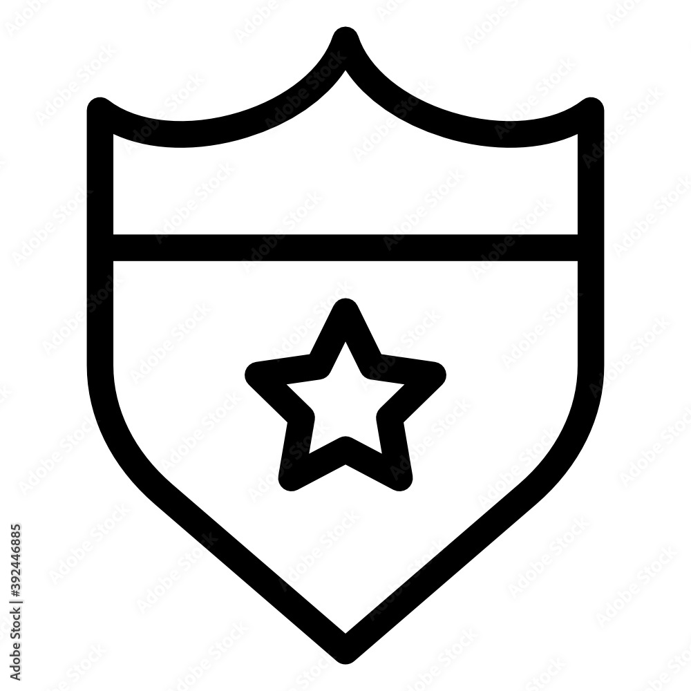 Solid icon of editable vector denoting police shield
Solid icon of editable vector denoting police shield