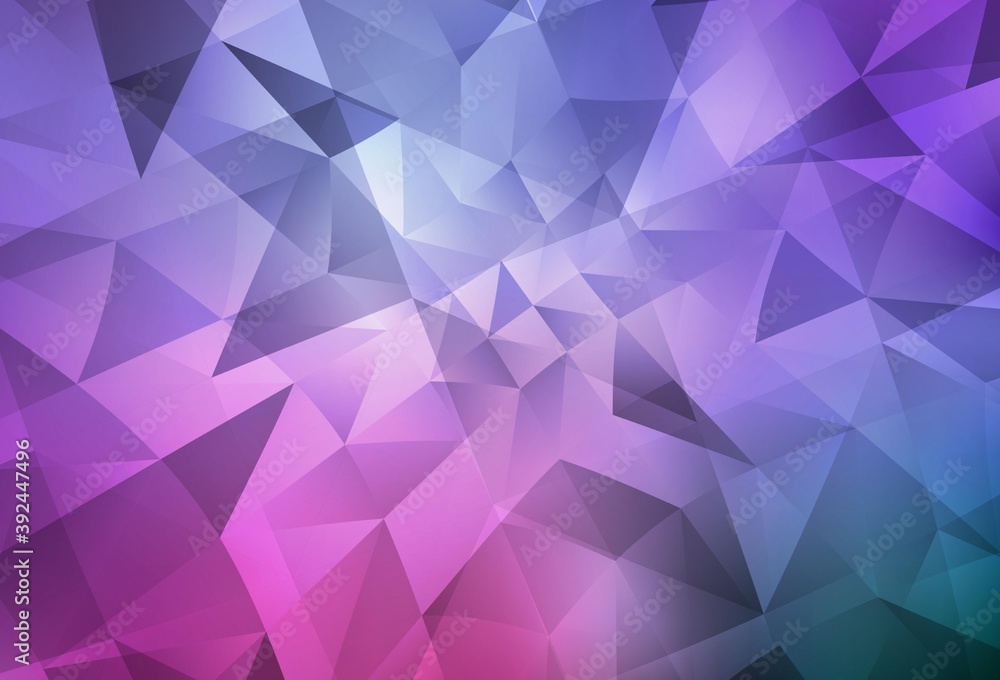Light Purple, Pink vector polygon abstract layout. Light Purple, Pink vector polygon abstract layout.