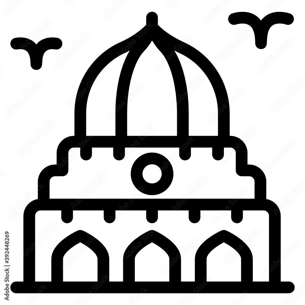 Trendy icon of istiqlal mosque, glyph vector
Trendy icon of istiqlal mosque, glyph vector