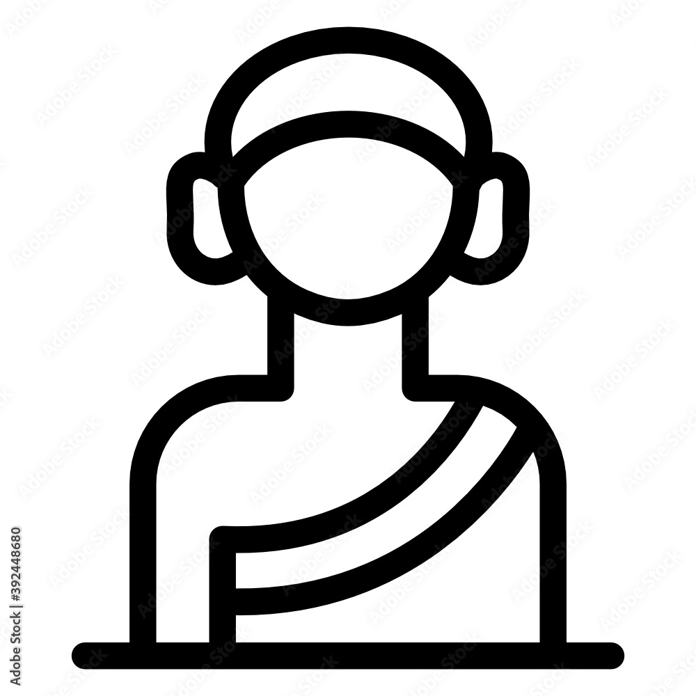 Icon of monk in modern filled style, religious person
Icon of monk in modern filled style, religious person