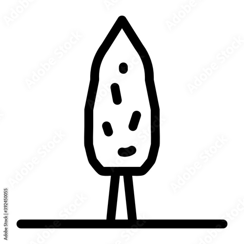
Cypress tree icon in editable filled style 
