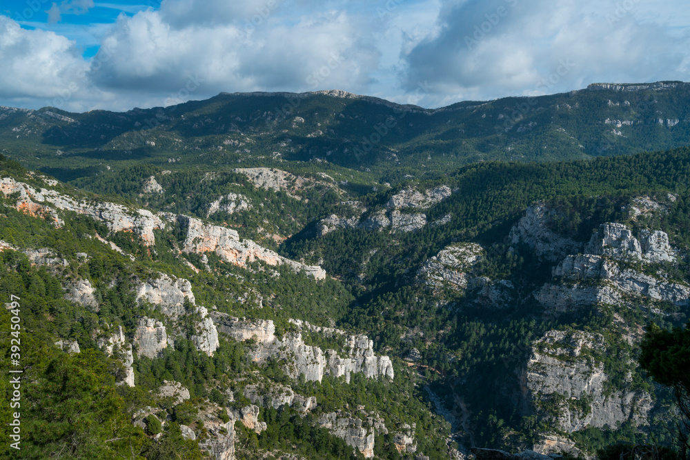 Caro Mountain Range from Cati Mountain Range, The Ports Natural Park, Terres de l'Ebre, Tarragona, Catalunya, Spain
