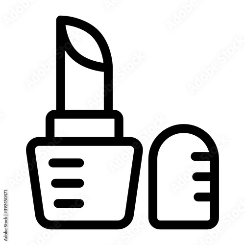 
Ladies lipstick vector in solid style 
