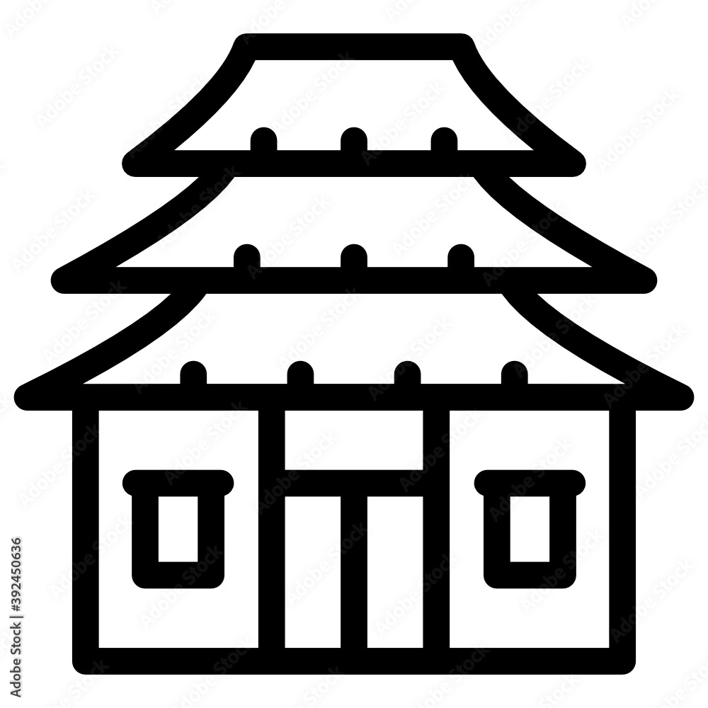 Chinese landmark vector, editable glyph icon
Chinese landmark vector, editable glyph icon