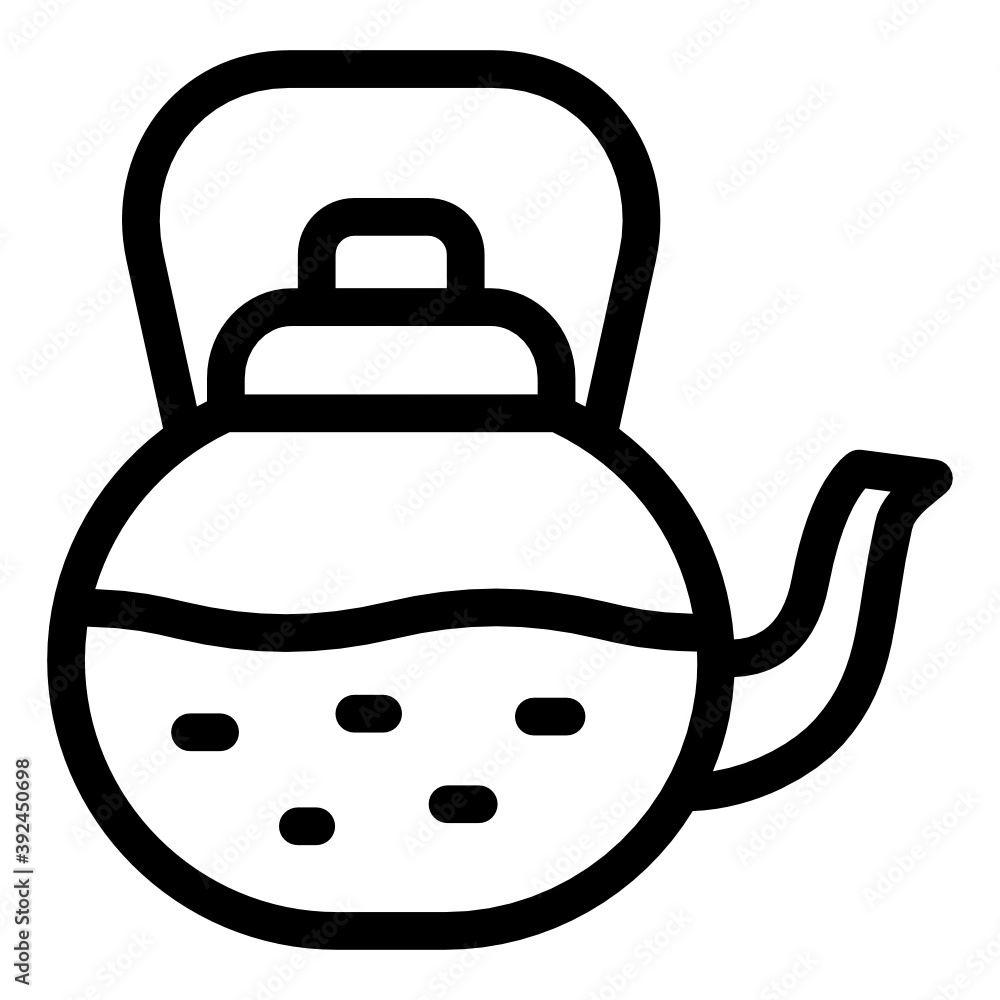 Tea pot icon, glyph of teapot
Tea pot icon, glyph of teapot
