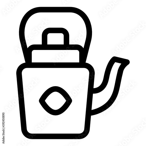 
A hot and cold thermos percolator, solid icon
