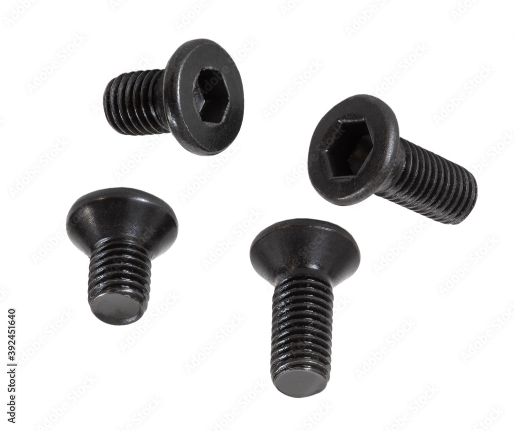 Bolts on isolated on a white background Bolts on isolated on a white background