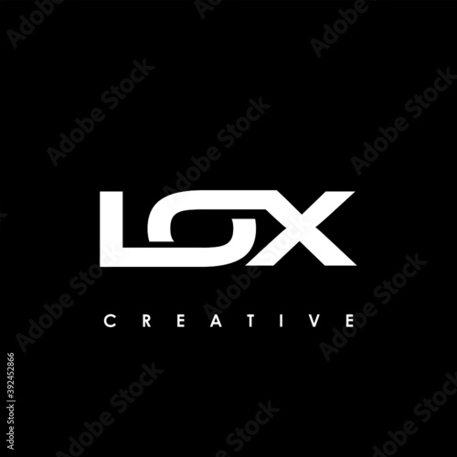 Tableau sur toile LOX Letter Initial Logo Design Template Vector Illustration