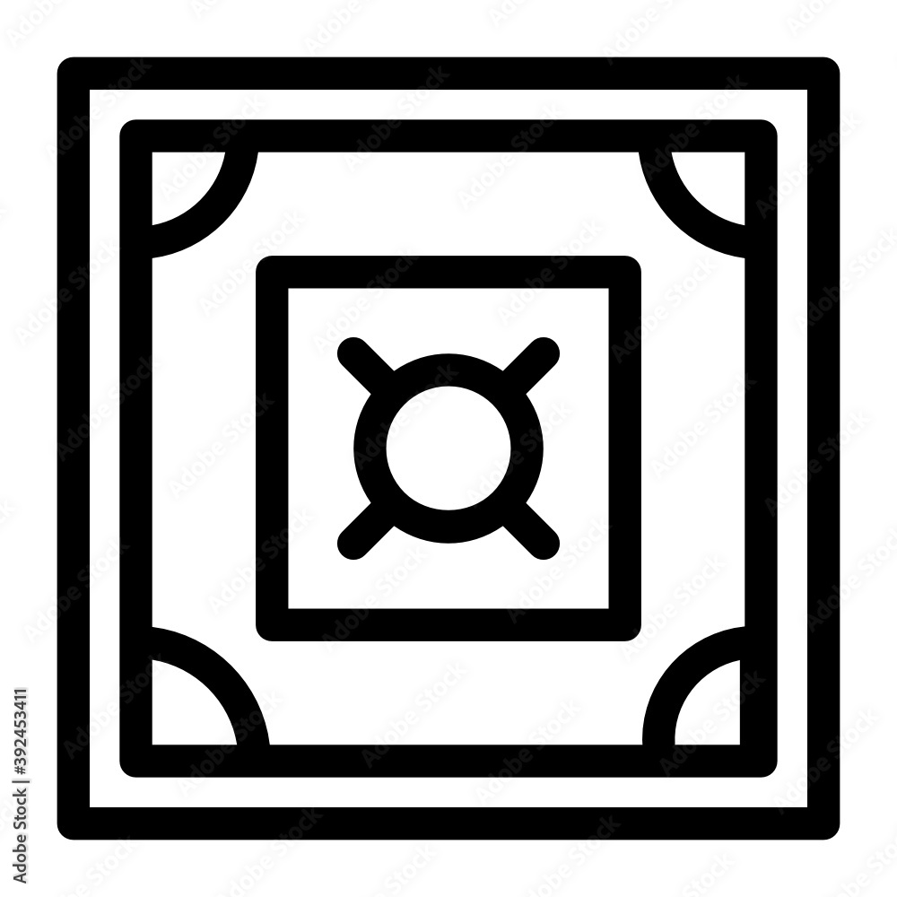 A tabletop game icon, editable style of carrom board game
A tabletop game icon, editable style of carrom board game