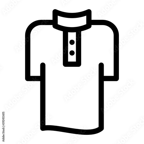 
A traditional eid dress, kurta icon in glyph vector 
