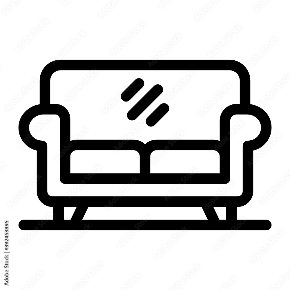 Trendy style of lounge sofa icon, home interior design
Trendy style of lounge sofa icon, home interior design