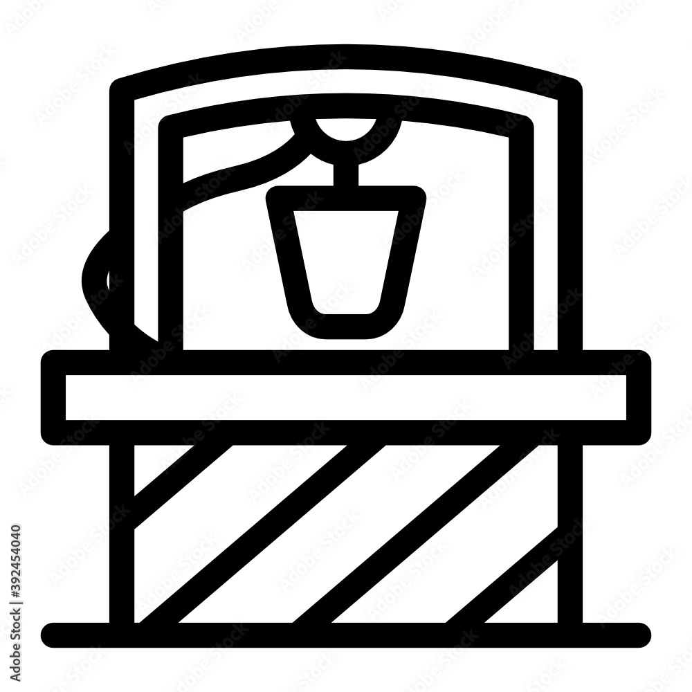 Filled design of water well icon
Filled design of water well icon