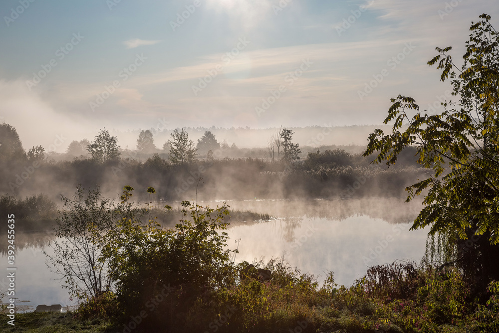 misty morning on the river misty morning on the river