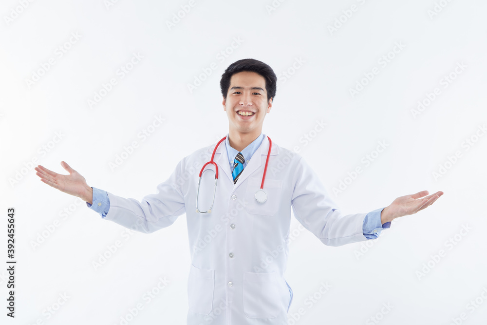 Portrait of the confident male pediatrician Portrait of the confident male pediatrician