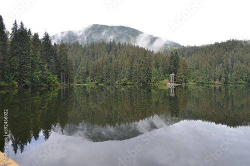  Mountain lake Synevyr in the Carpathians