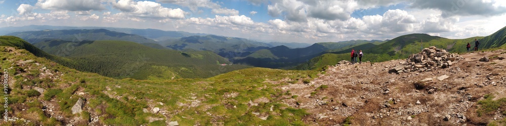 
Mountain panorama of the Carpathians Ukraine
