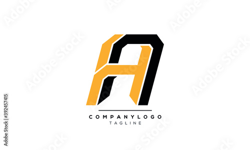 Alphabet letters Initials Monogram logo AA or A