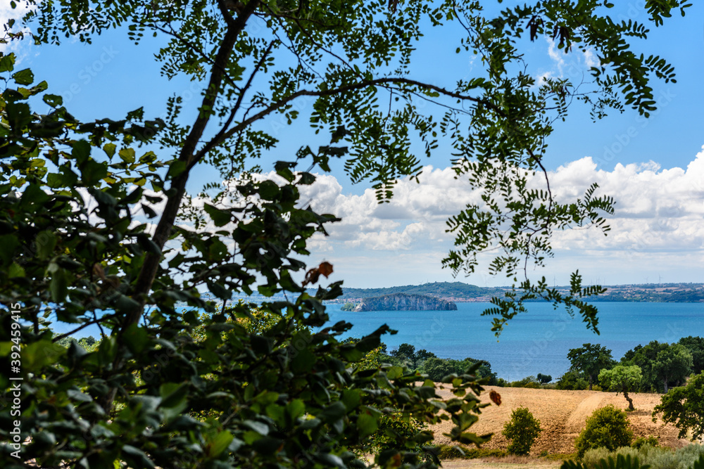 Lago di Bolsena, Viterbo, Lazio, Italia Lago di Bolsena, Viterbo, Lazio, Italia