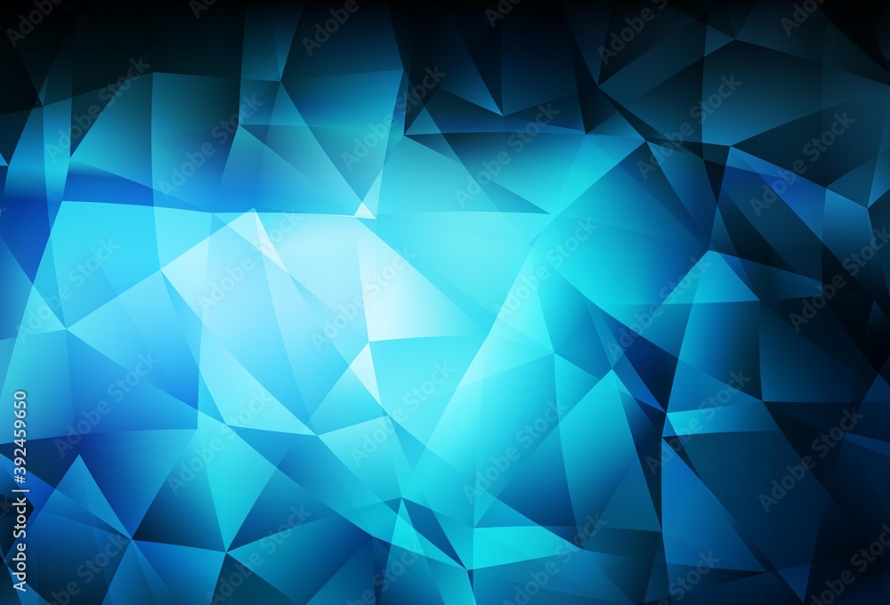 Dark BLUE vector polygonal pattern. Dark BLUE vector polygonal pattern.