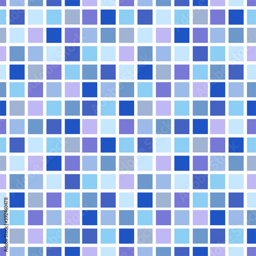 Blue mosaic tiles. Texture background. Tiles made of mosaic