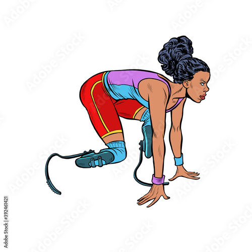 disabled runner black woman