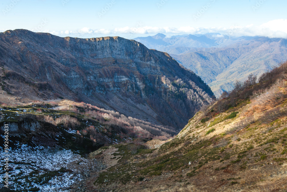 Mountains of the Caucasian ridge