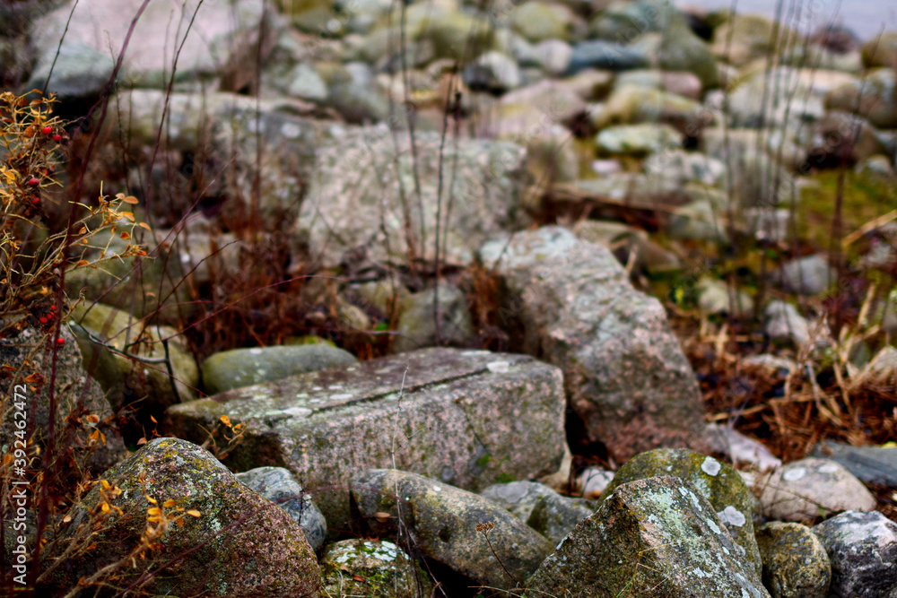 stones on the beach