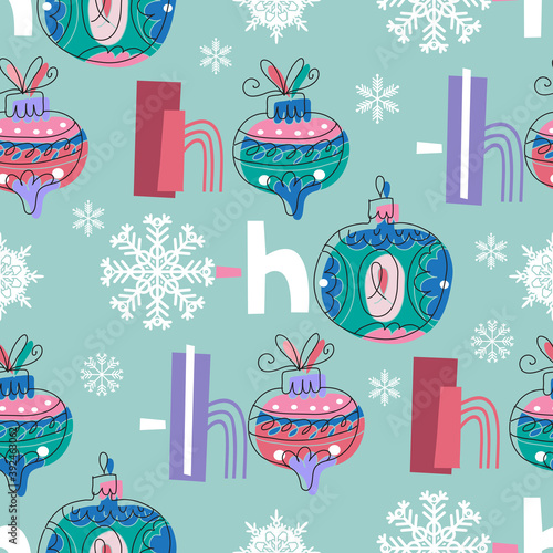 Christmas HO HO pattern 9