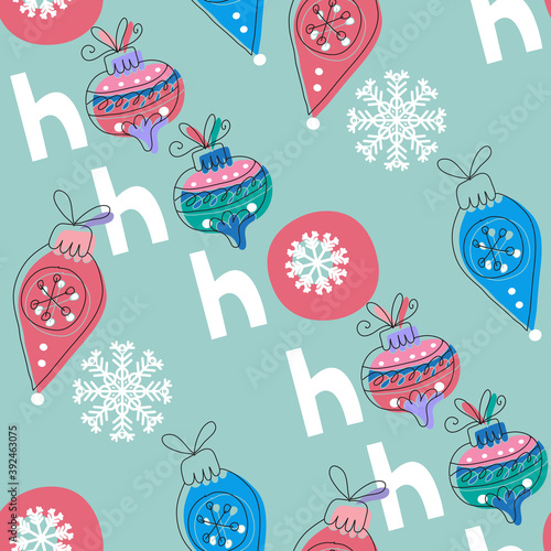 Christmas HO HO pattern 15
