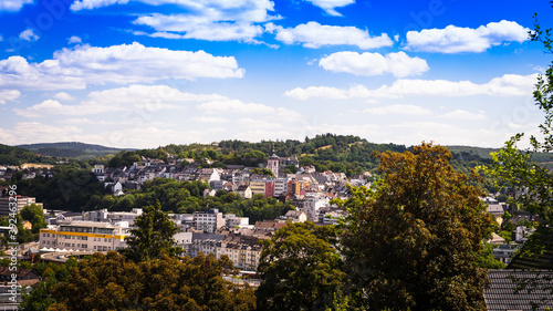 View of the Nikolaikirche in the uppertown of Siegen, NRW, Germany