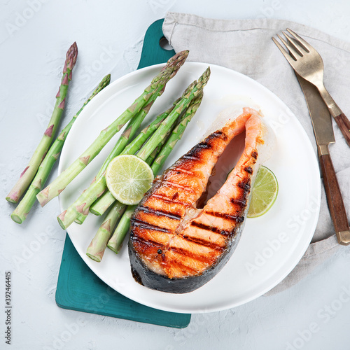 Grilled Salmon with fresh salad