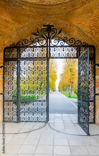 Obraz na płótnie entrance to the castle w salonie