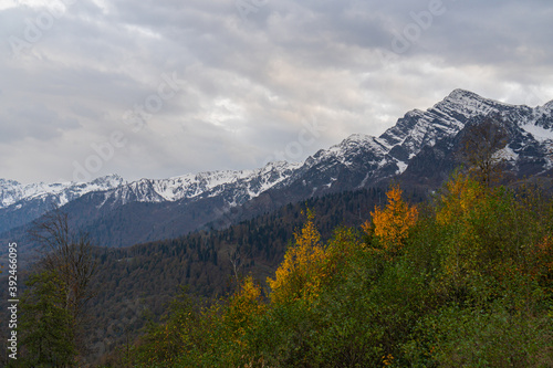 late autumn in the mountains